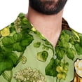thumbnail image 5 of Saint Patrick's Day Men's Short Sleeve Button Down Hawaiian Shirts for Summer Beach Casual Printed Style, 5 of 6