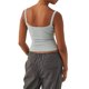 thumbnail image 5 of Lucakuins Mujeres Tank Tops, Color Sólido Básico Sin Mangas Escote Redondo Slim Fit Camisas Camisola Acanalada Tops Lucakuins moda, 5 of 6