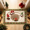 thumbnail image 2 of KKOUHVY Christmas Rug, Super Soft Cozy Christmas Door Mat, Non-slipped & Absorbent Xmas Front Door Rug for Indoor Entryway, 24x16 inch, 2 of 6
