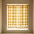 thumbnail image 5 of Hovilon 28x40 Inch 2D Printed Kitchen Curtains, Washable Polyester Short Window Panels, Light Filtering Tier Curtains for Bathroom Bedroom Laundry Room, Fade Resistant & Easy Care, 5 of 7