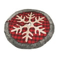 thumbnail image 2 of Cateissary Bonita de árbol, alfombrilla decorativa de Navidad, alfombrilla de árboles exquisita, alfombra de copo de nieve de tela no Kits de decoración para fiestas, 2 of 5
