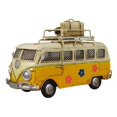 thumbnail image 1 of Lishi Vintage Yellow Camper Van Model with Money Box - Handcrafted Home Decoration, 1 of 5