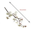 thumbnail image 3 of Artificial Silk Flowers Bouquet - 60cm Long, 3cm Bloom - Wedding, Party, Home Decor - White, Hot Pink, Red - Bendable Steel Wire Stems -, 3 of 3