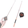 thumbnail image 4 of Mini Telescopic Ice Fishing Rod Portable River Carp Fishing Pole Winter Telescopic Fishing Rod Tackle - with Fishing Reel Type D, 4 of 10
