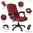 thumbnail image 4 of Silla de Escritorio para Oficina Ejecutiva Ergonomica y Ajustable Rojo Gaon Ergonómica, 4 of 7