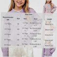 thumbnail image 3 of NORO ARK Girls Cardigan (1-9 Years) Ruffled Lace Trim Acrylic Sweater Purple Size 12M, 3 of 7