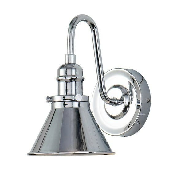 Lucas McKearn Provence 1-light Metal Bath Vanity Light in Polished Chrome