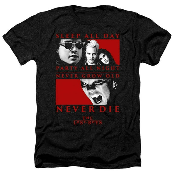The Lost Boys - Never Die - Heather Short Sleeve Shirt - Large
