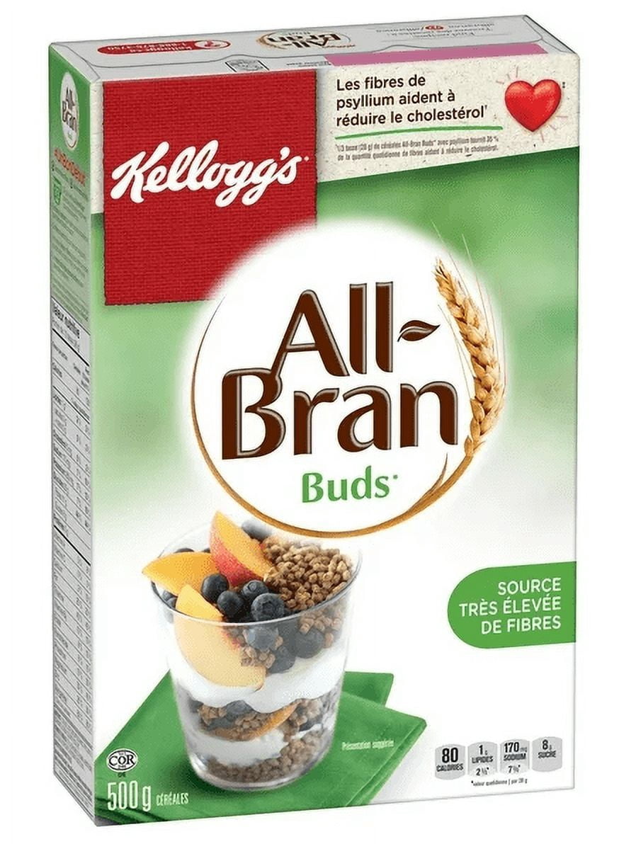 Kellogg's All-Bran Buds Cereal, 500g (2 Pack)