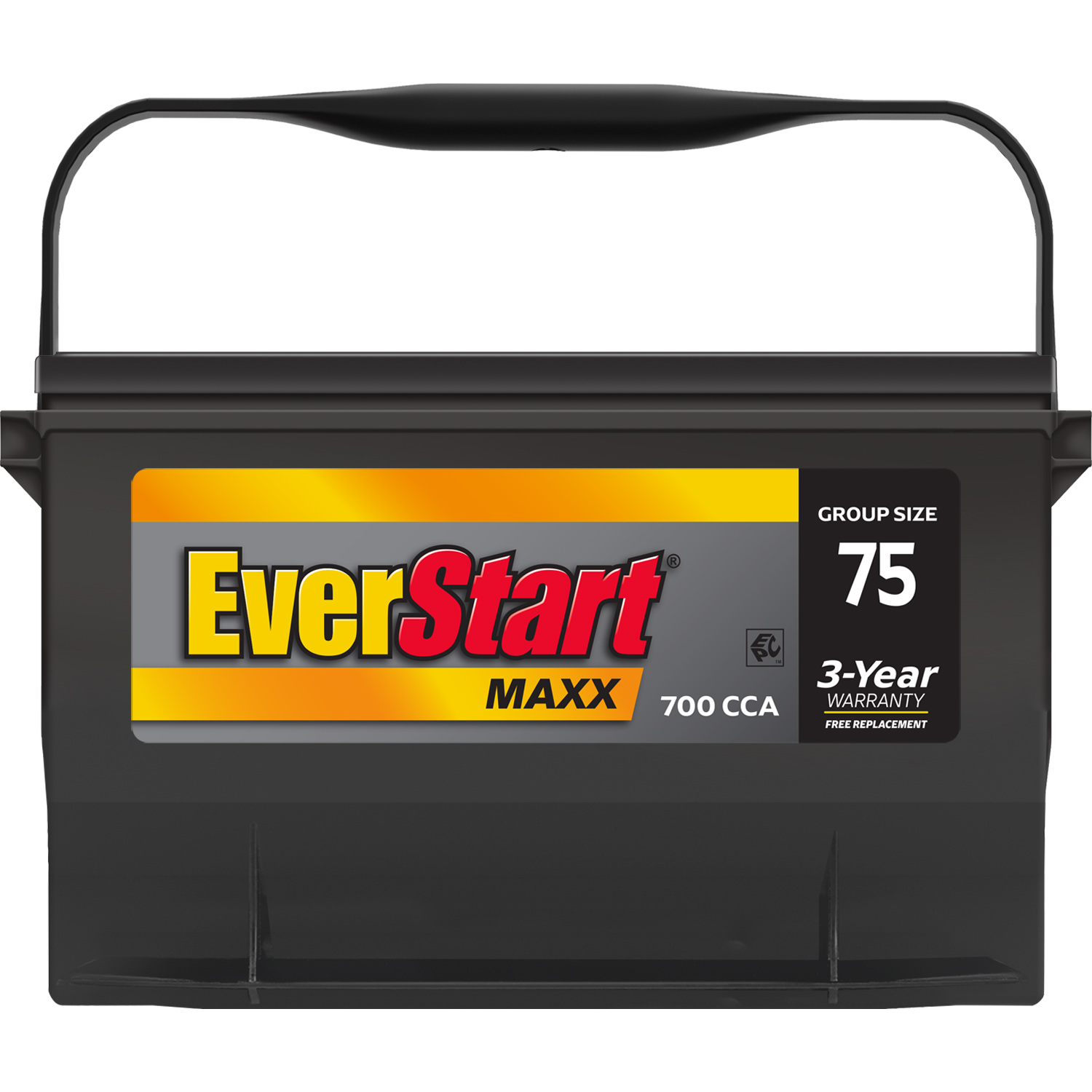 EverStart Maxx Lead Acid Automotive Battery, Group 75 12 Volt, 700 CCA - image 3 of 7