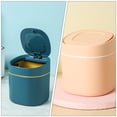 thumbnail image 2 of MasteelfCA 1Pc Household Trash Can Pop-lid Garbage Can Mini Waste Paper Bucket Random Color, 2 of 8