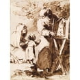 thumbnail image 3 of Pietro Antonio Novelli 15x18 Black Modern Framed Museum Art Print Titled - A Bearded Monk Showing a Portable Altar to a Praying Child, with an Old Woman Kneeling (Mid-18th-Early 19th Century, 3 of 5