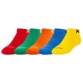 thumbnail image 4 of Odd Sox Basix Little Kids Ankle Socks 5-Pack – Bright Primary Colors Cotton Blend – Durable Everyday, 4 of 5