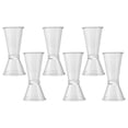 thumbnail image 4 of 3 Pcs Plastic Double-ended Measuring Cup Wine Glasses Jigger Cocktail Measure Home Bartending Martini, 4 of 6