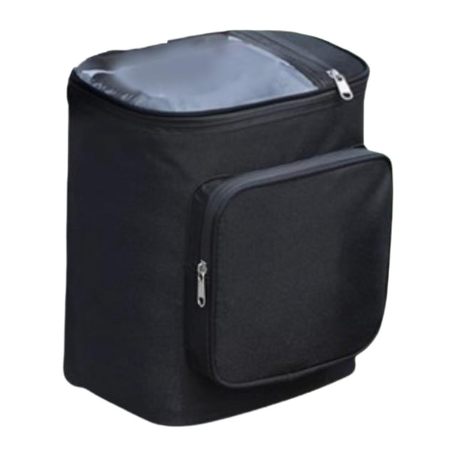 Bolsa de almacenamiento delantera para scooter de 17 litros de gran capacidad, de tela Oxford, para colgar en la moto. Bolsa transparente negra