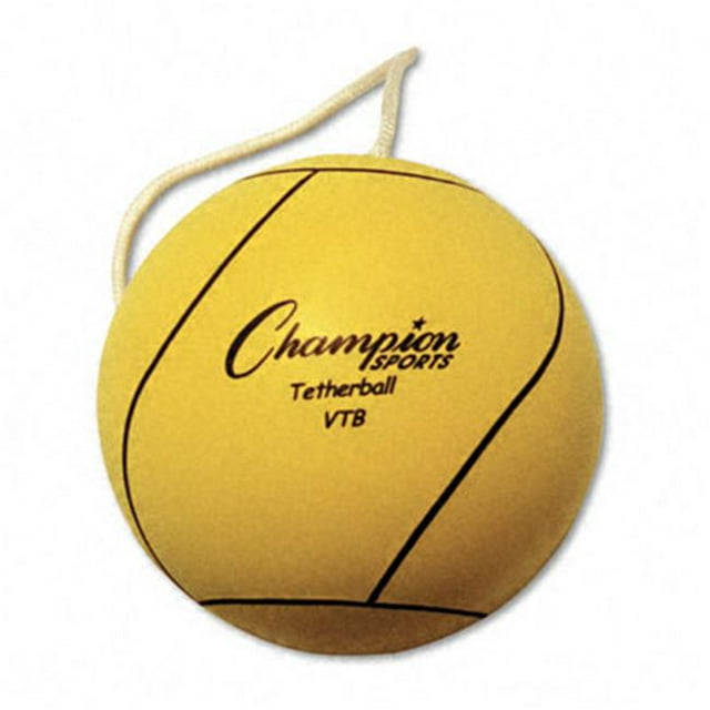 Champion Sport Balle à Cordon Caoutchouc/nylon Jaune Optique