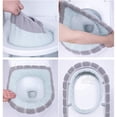 thumbnail image 6 of 4 Pcs Toilet Seat Cover for Bathroom, Toilet Seat Cushion Covers Soft Thicker Warmer Washable Toilet Seat Cover Pads with Zipper Home Reusable, 6 of 7