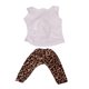 thumbnail image 2 of para muñeca americana de 18 pulgadas, ropa de muñeca de 18 pulgadas para regalos de cumpleaños de niña-chaleco y pantalones con estampado de Sunnimix Ropa de muñeca de 18 pulgadas, 2 of 8