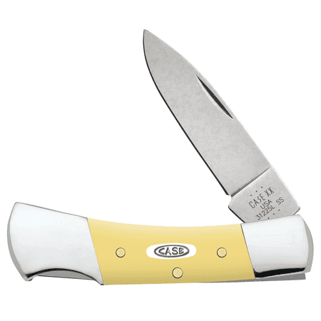 Case XX Lockback Yellow Synthetic CA81089 Pocket Knife