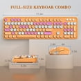 thumbnail image 2 of MOFII SWEET Series Wireless Keyboard & Mouse Combo, Orange, 2 of 7