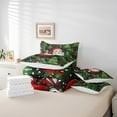 thumbnail image 4 of YST 7 Pieces Cartoon Santa Claus Bedding Set, Christmas Tree Theme, Polyester, Queen Size (7 Count), 4 of 4
