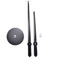 thumbnail image 3 of 3D Clock Hands,DIY Large Movement Mechanism Needles,Wall Accessories Part Replacement,Black, 3 of 9