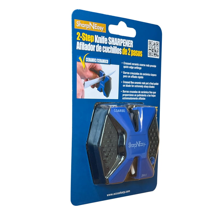 AccuSharp Diamond Pro 2-Step Knife Sharpener - Sharpens, Restores, & Hones  - 2-Step Coarse and Fine Rods for Kitchen Knives & All Types of Blades 