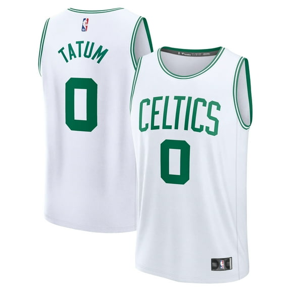 Men's Fanatics Jayson Tatum White Boston Celtics Fast Break Replica Player Jersey - Association Edition