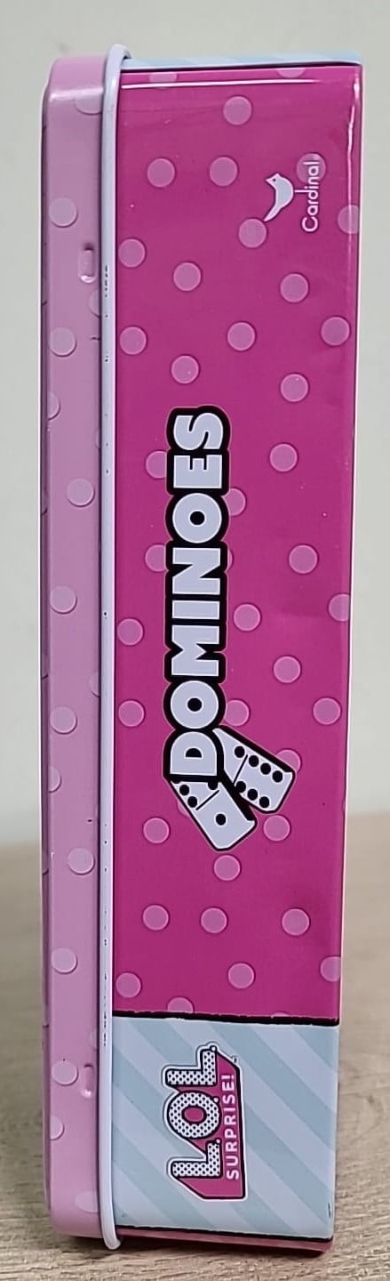 L O L LOL Dominoes Tin Game Set for Kids, Toddlers ~ 3 Pc Bundle with LOL D LOL Surprise Domino Game Set by Cardinal Games Sealed in