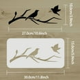 thumbnail image 2 of 1pc Birds Tree Branches Stencil 30x15cm Reusable Furniture Details Stencil Plastic PET Bird Drawing Stencils Art Craft Stencil, 2 of 7