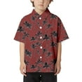 thumbnail image 2 of Loose Comfortable Short Sleeve Button Down Shirt, Kids Beach Leisure Hawaiian Aloha Shirt for Boys Girls, Casual Tourist, 2 of 4