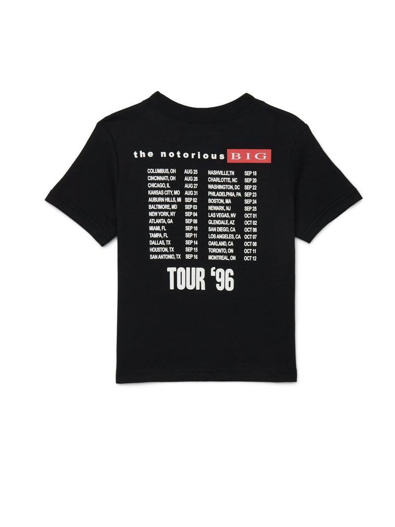 Biggie Pop Art Toddler Crewneck Tee with Short Sleeves, Sizes 12M
