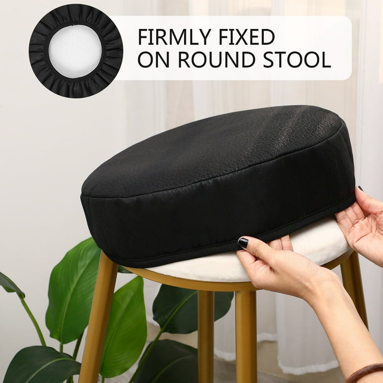 3 Pack Bar Stool Cushion Elastic Round Stool Cushions Slipcovers for Chairs Bar Stool Protector Covers Walmart