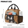 thumbnail image 4 of Xoenoiee Cocker Spaniel Dog Paw Bone Heart Print Backpack with Lunch Bag for Girls School Bag with Pencil Case Water Bottle Sleeve Kindergarten Bookbag Rucksack Elementary Preschool Toddler Knapsack, 4 of 7