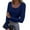 01# Royal Blue, variant on Womens Long Sleeve Shirts Square Neck Slim Fit Basic Tops Ribbed Thermal Undershirts Layering Tee Pink M