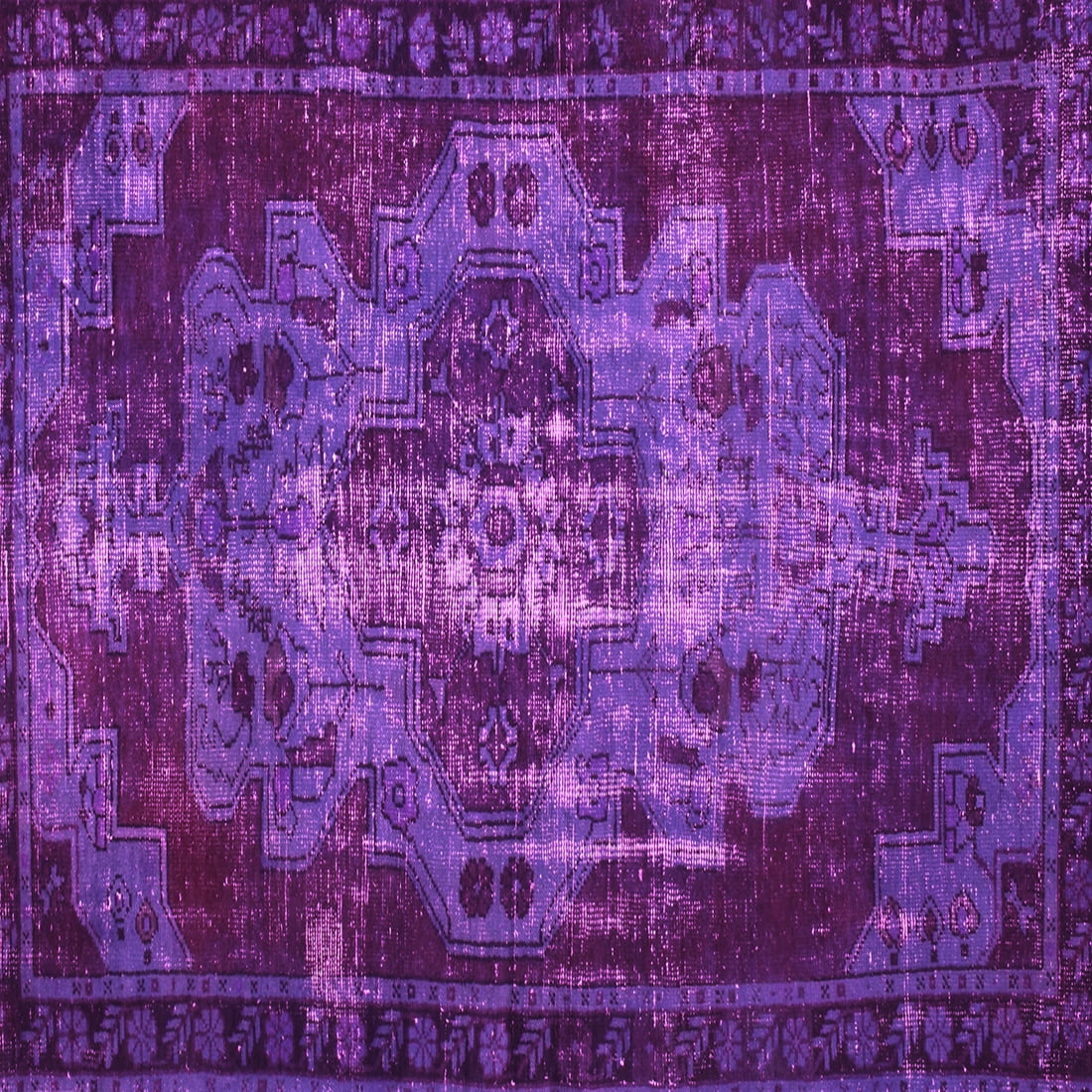 Ahgly Company Indoor Square Persian Pink Bohemian Area Rugs, 6' Square ...