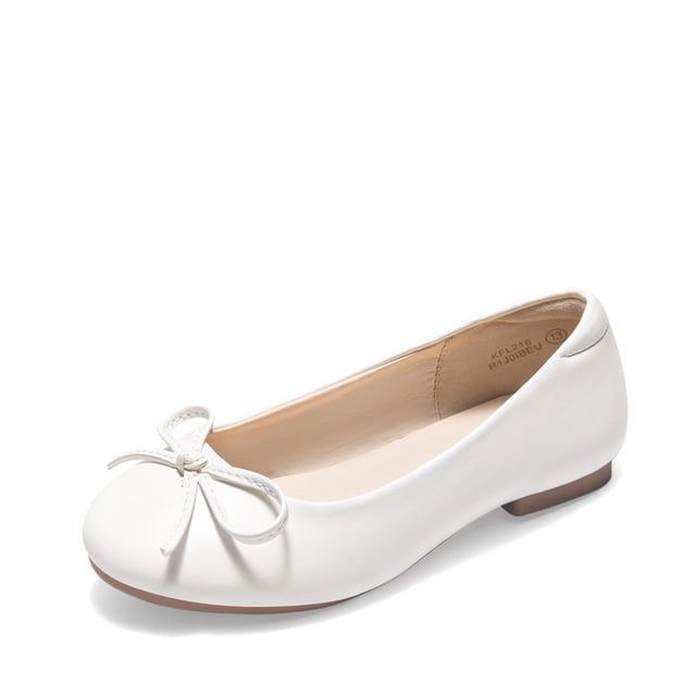 Zapatos de Vestir para Niña DREAM PAIRS Bailarinas con Moño Marfil Talla 2