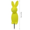 thumbnail image 3 of fsxdhpcsgfc Rabbit Shaped Inserts Green Rabbit Shaped Potted Easter Bunny Suitable For Easter Porch Decoration Outdoor/Indoor Woven Ground Cover Wall Numbers Plaque 7 Rain Gauge Replacement Tube Board, 3 of 4