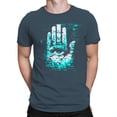 thumbnail image 2 of Glitch Vision: Digital Eye Art Dark Heather Men's T-shirt, 2 of 3