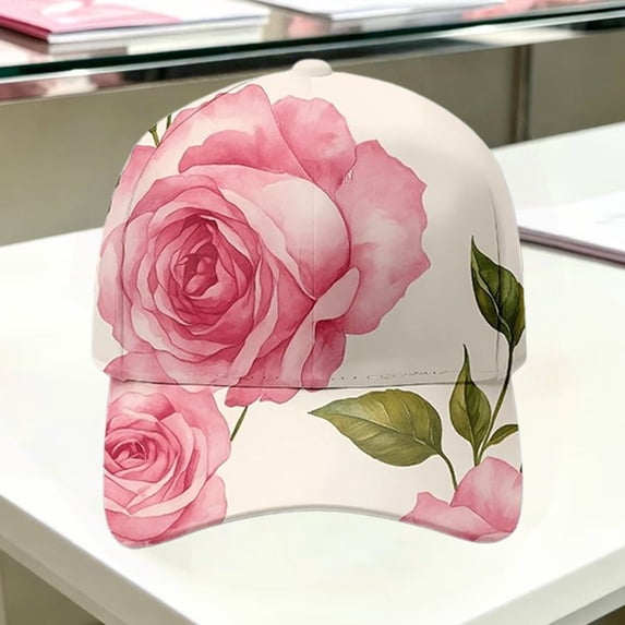 ManxiVoo Botanical Print Adjustable Breathable Baseball Hat for Women Gardeners Outdoor Daily Wear