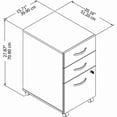 thumbnail image 3 of Bush Business Furniture 3-Drawer Vertical File Cabinet Locking Letter/Legal Maple 20.16 SCF216ACSU, 3 of 9