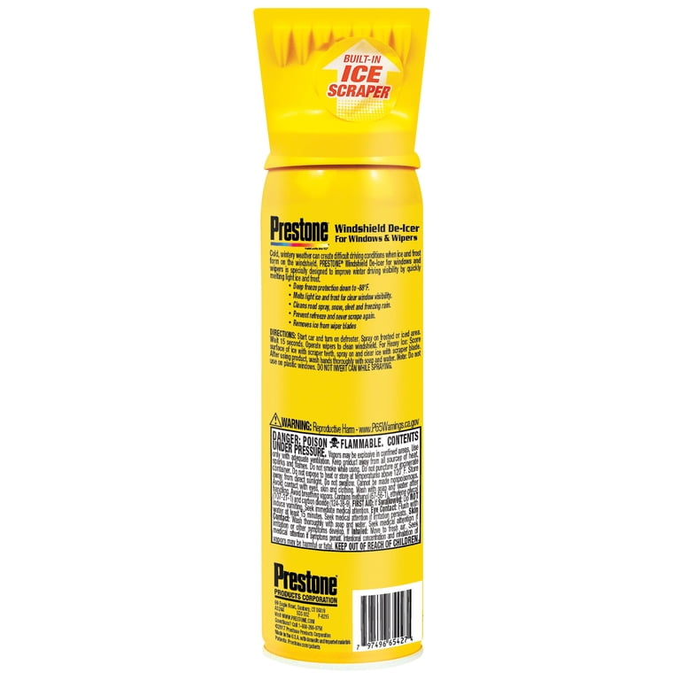 Prestone De-Icer Spray With Ice Scraper, 17 oz (2-Pack) photo 4