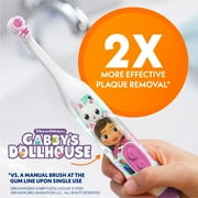 Gabby's Dollhouse Kid's Spinbrush Electric Toothbrush, Battery Powered, Soft Bristles, Ages 3+