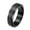Black, variant on Stainless Steel 6MM Sandblasted Rotatable Lucky Anxiety Ring Band for Men Women Rainbow Size 7