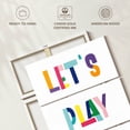 thumbnail image 6 of Elephant Stock Nursery Play All Day Wall Art - Vertical Multi Panel Canvas - Kids Room Wall Decor - Kids And Nursery Multi Panel - White And Blue Decor - 20" x 32", 6 of 8