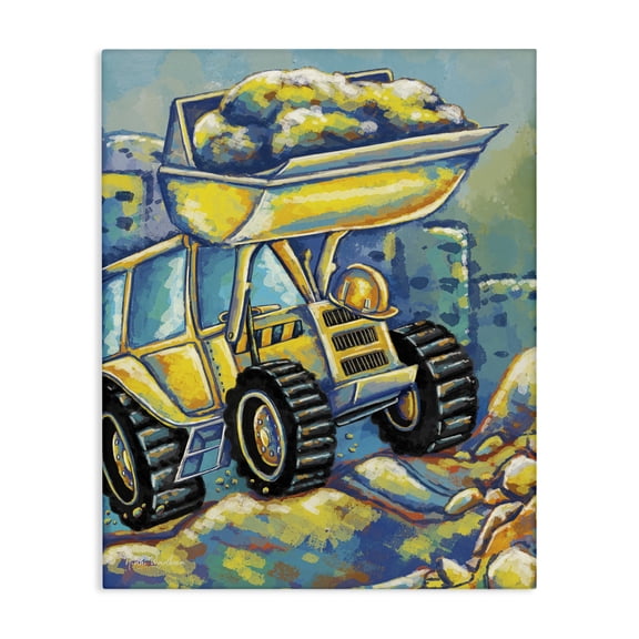 Stupell Industries Contemporary Construction Vehicle Canvas Art, 16 x 20, by Nidhi Wadhwa