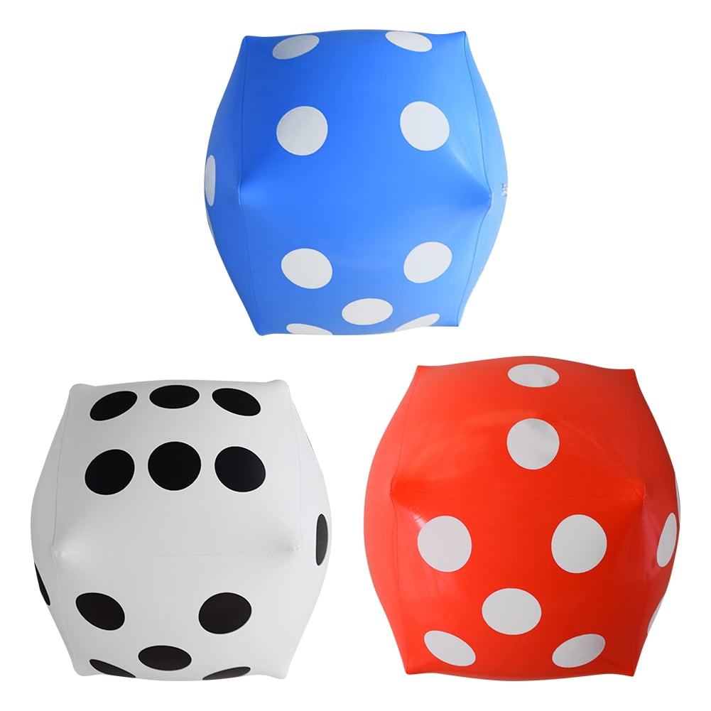 35Cm Pool Blow-Up Cube Inflatable Dice Stage Prop Poker Decorations Toy Big Dice 