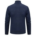 thumbnail image 3 of Bcfgryg Mens Fashion Keep Warm Coat Knit Cardigan Sweater Knit Outerwear Mens Sweater Blue XL, 3 of 3