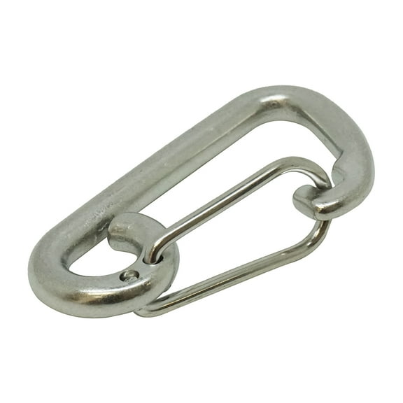 Scuba Choice Boat Marine Clip Stainless Steel Safety Spring Hook Carabiner, 2"