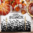 thumbnail image 2 of Halloween Placemats Set of 6 Happy Halloween Grimace Pumpkin Place Mats Fall Placemat Horror Black Bats Table Mats for Dining Kitchen Table Holiday Dinner Party Home Decorations 13x19 Inch, 2 of 8
